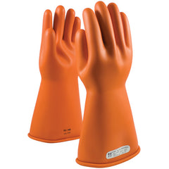 ‎147-1-14/9 - Novax - Natural Rubber Insulating Glove - Class 1 - 14″ - Orange - Straight Cuff - Exact Industrial Supply