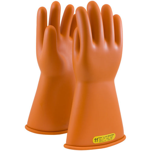 ‎147-2-14/8 - Novax - Natural Rubber Insulating Glove - Class 2 - 14″ - Orange - Straight Cuff