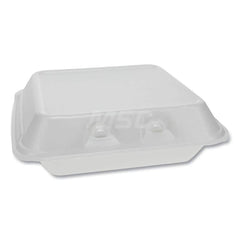 Food Containers; Container Type: Food Storage Container; Shape: Square; Overall Height: 2.63 in; Lid Type: Hinged Lid; Height (Decimal Inch): 2.63 in; Type: Food Storage Container