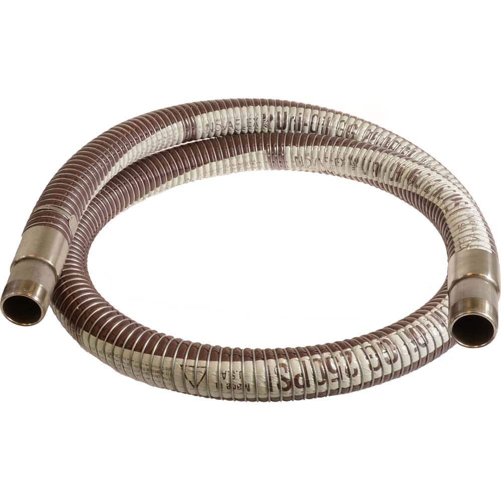 Novaflex - Chemical & Petroleum Hose; Inside Diameter (Inch): 3 ; Outside Diameter (Decimal Inch): 3.5000 ; Overall Length: 10 (Feet); Type: Chemical Handling Hose ; Connection Type: MNPT ; Minimum Temperature (F): -40.000 - Exact Industrial Supply