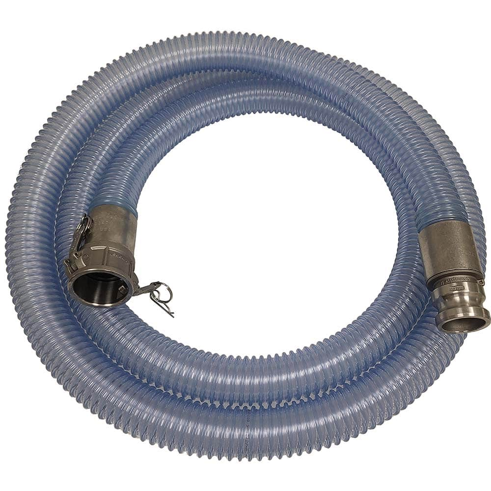 Kuriyama of America - Food & Beverage Hose; Inside Diameter (Inch): 3 ; Outside Diameter (Decimal Inch): 3.6400 ; Length (Feet): 5 ; Bend Radius (Inch): 6 ; Maximum Working Pressure (psi): 40.000 ; Vacuum Rating: 28 In. Hg; 24 In. Hg - Exact Industrial Supply