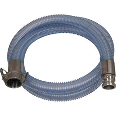 Kuriyama of America - Food & Beverage Hose; Inside Diameter (Inch): 2 ; Outside Diameter (Decimal Inch): 2.4800 ; Length (Feet): 10 ; Bend Radius (Inch): 4 ; Maximum Working Pressure (psi): 40.000 ; Vacuum Rating: 28 In. Hg; 24 In. Hg - Exact Industrial Supply