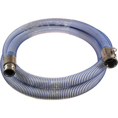 Kuriyama of America - Food & Beverage Hose; Inside Diameter (Inch): 4 ; Outside Diameter (Decimal Inch): 4.7600 ; Length (Feet): 5 ; Bend Radius (Inch): 8 ; Maximum Working Pressure (psi): 75.000 ; Vacuum Rating: 28 In. Hg - Exact Industrial Supply