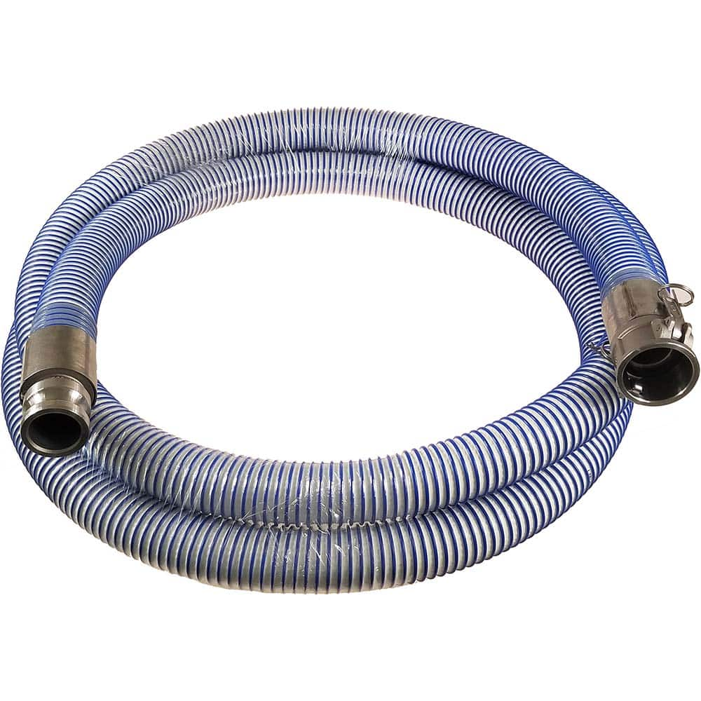 Kuriyama of America - Food & Beverage Hose; Inside Diameter (Inch): 2 ; Outside Diameter (Decimal Inch): 2.6000 ; Length (Feet): 10 ; Bend Radius (Inch): 4 ; Maximum Working Pressure (psi): 100.000 ; Vacuum Rating: 28 In. Hg - Exact Industrial Supply