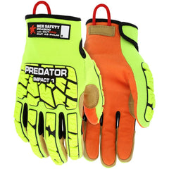 MCR Safety - Size L, ANSI Cut Lvl A9, Puncture Lvl 5, Abrasion Lvl 4, Cut & Puncture Resistant Gloves - Exact Industrial Supply