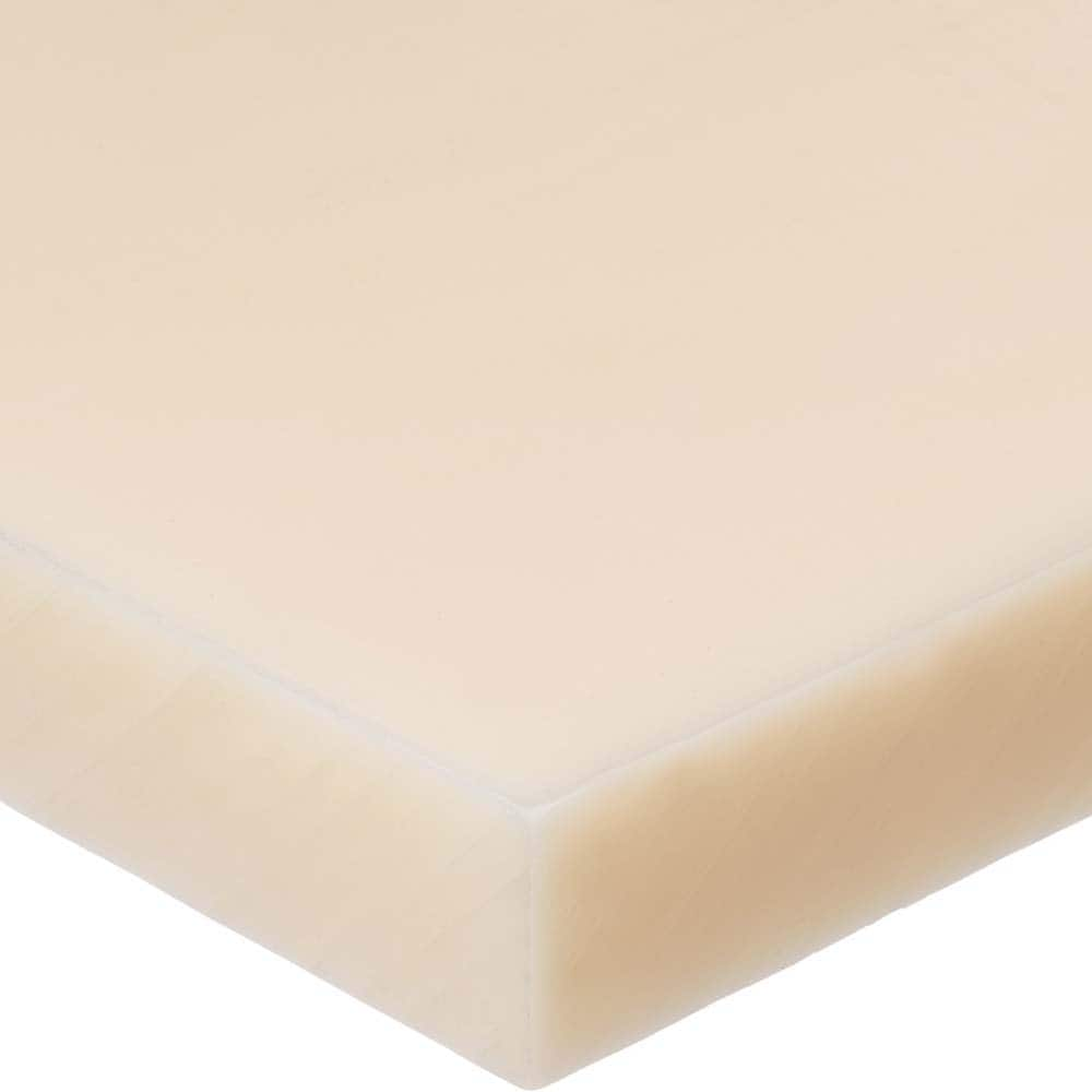 USA Sealing - Plastic Bars; Material: Nylon 6/12 ; Shape: Rectangular ; Height (Inch): 3/8 ; Width (Inch): 2 ; Length (Feet): 2 ; Color: Off-White - Exact Industrial Supply