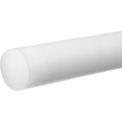 USA Sealing - Plastic Rods; Material: Acetal ; Diameter (Inch): 5/16 ; Length (Feet): 3 ; Hardness: Rockwell M-90 ; Color: White ; Additional Information: Density: 0.051 lb/in?, Tensile Strength: 8500 psi, Temperature Rating : -20 to 180? F, Impact Stren - Exact Industrial Supply