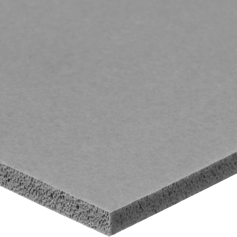 USA Sealing - Rubber & Foam Sheets; Material: Silicone ; Thickness (Inch): 1/16 ; Hardness: Medium ; Width (Inch): 12.0000 ; Length (Inch): 12 ; Color: Gray - Exact Industrial Supply