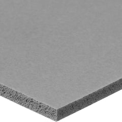 USA Sealing - Rubber & Foam Sheets; Material: Silicone ; Thickness (Inch): 1/2 ; Hardness: Medium ; Width (Inch): 12.0000 ; Length (Inch): 24 ; Color: Gray - Exact Industrial Supply