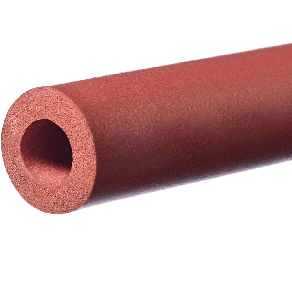 USA Sealing - Rubber & Foam Cylinders; Material: Silicone ; Outside Diameter (Inch): 5/8 ; Inside Diameter (Inch): 1/8 ; Length (Inch): 24 ; Tensile Strength (psi): 200.00 ; Color: Red - Exact Industrial Supply