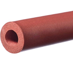 USA Sealing - Rubber & Foam Cylinders; Material: Silicone ; Outside Diameter (Inch): 2 ; Inside Diameter (Inch): 1-1/2 ; Length (Inch): 60 ; Tensile Strength (psi): 200.00 ; Color: Red - Exact Industrial Supply