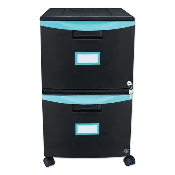 Storex - File Cabinets & Accessories Type: Mobile File Number of Drawers: 2 - Caliber Tooling