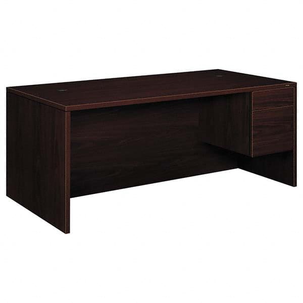 Hon - Office Desks Type: Single Pedestal w/Right Hand Return Center Draw: No - Caliber Tooling