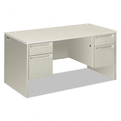 Hon - Office Desks Type: Double Pedestal Desk Center Draw: No - Caliber Tooling