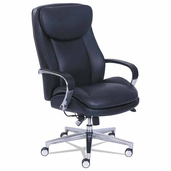 La-Z-Boy - 46-1/2" High Executive High Back Leather Chair - Caliber Tooling