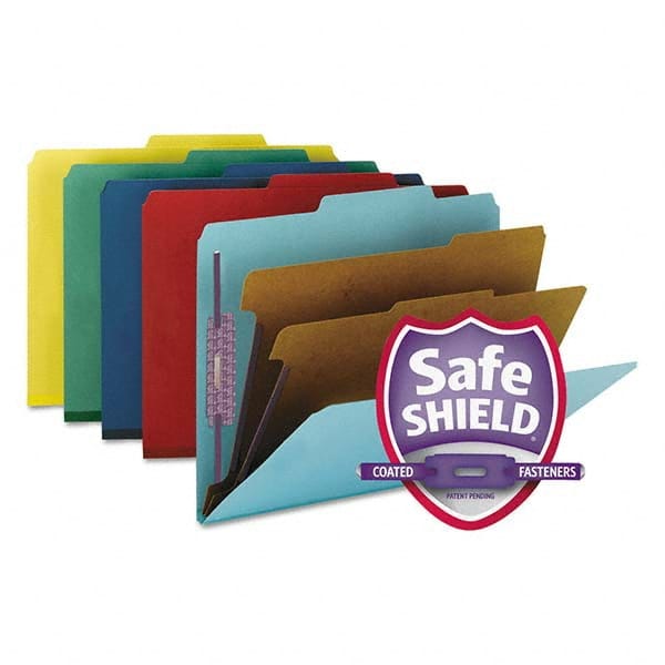 SMEAD - File Folders, Expansion Folders & Hanging Files Folder/File Type: Classification Folders with Tob Tab Fastener Color: Multi-Color - Caliber Tooling