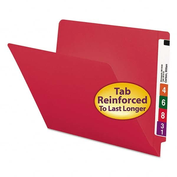 SMEAD - File Folders, Expansion Folders & Hanging Files Folder/File Type: File Folders with End Tab Color: Red - Caliber Tooling