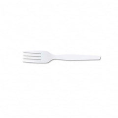 Dixie - Plastic Cutlery, Heavy Mediumweight Fork, 1000 Carton - Exact Industrial Supply