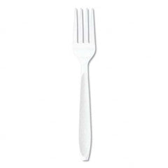 DART - Impress Heavyweight Full-Length Polystyrene Cutlery, Fork, White, 1000/Carton - Caliber Tooling