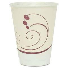 DART - Symphony Design Trophy Foam Hot/Cold Cups, 12 oz, Beige, 1000/Carton - Caliber Tooling