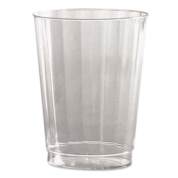 WNA - Classic Crystal Plastic Tumblers, 10 oz, Clear, Fluted, Tall, 12/Pack - Caliber Tooling