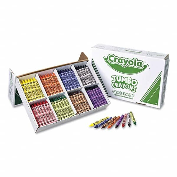 Crayola - Markers & Paintsticks Type: All Purpose Wax Crayon Color: Black; Blue; Brown; Green; Orange; Red; Violet; Yellow - Caliber Tooling