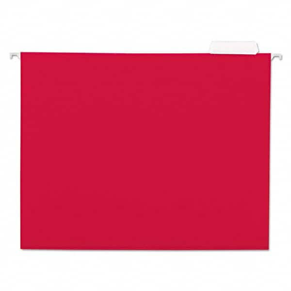 UNIVERSAL - File Folders, Expansion Folders & Hanging Files Folder/File Type: Hanging File Folder Color: Red - Caliber Tooling