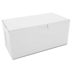 SCT - Non-Window Bakery Boxes, 9 x 5 x 4, White, 250/Carton - Caliber Tooling