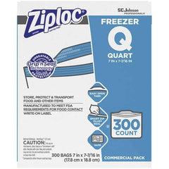 Ziploc - Reclosable Food & Sandwich Bags Volume Capacity: 1 Qt. Width (Inch): 7 - Caliber Tooling