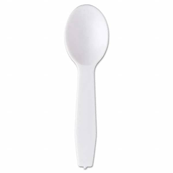 Royal Paper - Polystyrene Taster Spoons, White, 3000/Carton - Caliber Tooling