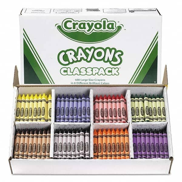 Crayola - Markers & Paintsticks Type: All Purpose Wax Crayon Color: Black; Blue; Brown; Green; Orange; Red; Violet; Yellow - Caliber Tooling