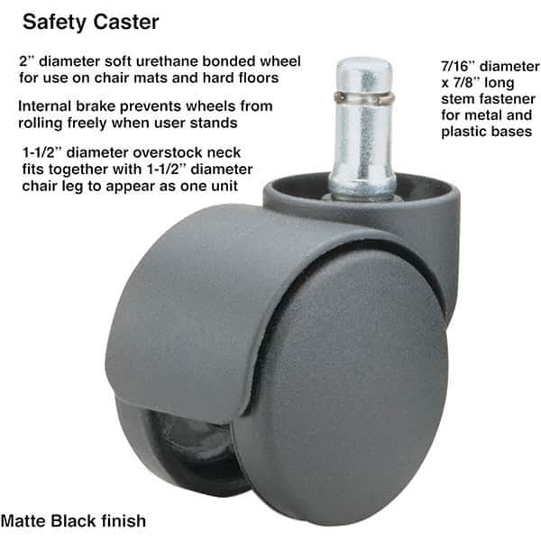 Master Caster - Cushions, Casters & Chair Accessories Type: Caster Set For Use With: Office and Home Furniture - Caliber Tooling