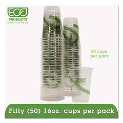 ECO PRODUCTS - GreenStripe Renewable/Compostable Cold Cups Convenience Pack, 16 oz, 50/PK - Caliber Tooling