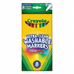 Crayola - Markers & Paintsticks Type: Washable Marker Color: Black; Blue; Brown; Green; Orange; Red; Violet; Yellow - Caliber Tooling