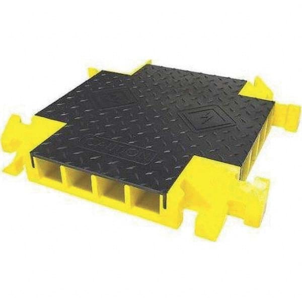 Checkers - On Floor Cable Covers Cover Material: Polyurethane Number of Channels: 4 - Caliber Tooling