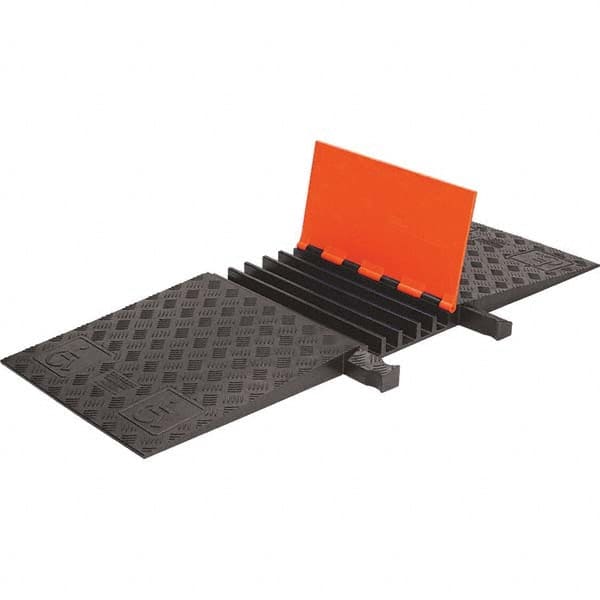 Checkers - On Floor Cable Covers Cover Material: Polyurethane Number of Channels: 5 - Caliber Tooling