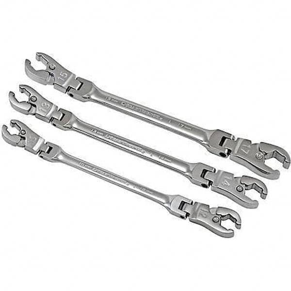 GearWrench - Wrench Sets Tool Type: Ratcheting Flare Nut System of Measurement: Metric - Caliber Tooling