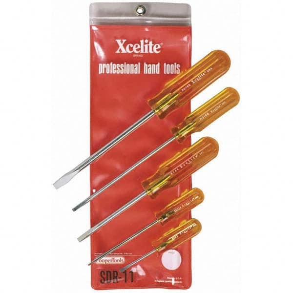 Xcelite - Screwdriver Sets Screwdriver Types Included: Slotted Number of Pieces: 5 - Caliber Tooling