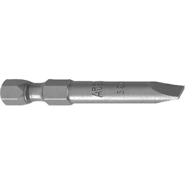 Apex - Slotted Screwdriver Bits Reversible: NonReversible Blade Width (Decimal Inch): 0.250 - Caliber Tooling