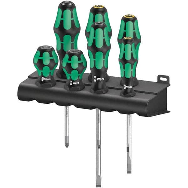 Wera - Screwdriver Sets Screwdriver Types Included: Phillips; Pozidriv Number of Pieces: 7 - Caliber Tooling