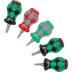 Wera - Screwdriver Sets Screwdriver Types Included: Phillips; Slotted; Square Number of Pieces: 5 - Caliber Tooling