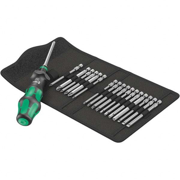 Wera - Screwdriver Bit Sets Type: Bit Set Drive Size: 1/4 (Inch) - Caliber Tooling