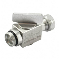 Piranha Cooling Line - Instrumentation Ball Valves Material: Aluminum Pipe Size: 0.25 (Inch) - Caliber Tooling