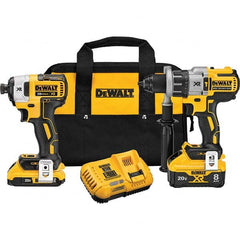 DeWALT - Cordless Tool Combination Kits Voltage: 20 Tools: 1/2" Brushless Hammer Drill/Driver; 1/4" Impact Driver - Caliber Tooling