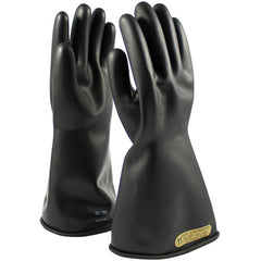 ‎150-00-14/9 - Novax - Natural Rubber Insulating Glove - Class 00 - 14″ - Black - Straight Cuff