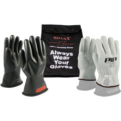 ‎150-SK-0/11-KIT - Novax Insulating Glove Kit - Class 0 - 11″ - Black - Straight Cuff