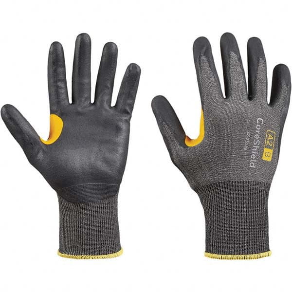 Honeywell - Size M (8), ANSI Cut Lvl A2, Puncture Lvl 1, Abrasion Lvl 6, Nitrile Coated Cut Resistant Gloves - Caliber Tooling