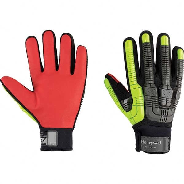 Honeywell - Size XL (10), ANSI Cut Lvl A6, Abrasion Lvl 4, Rubber Coated Cut Resistant Gloves - Caliber Tooling