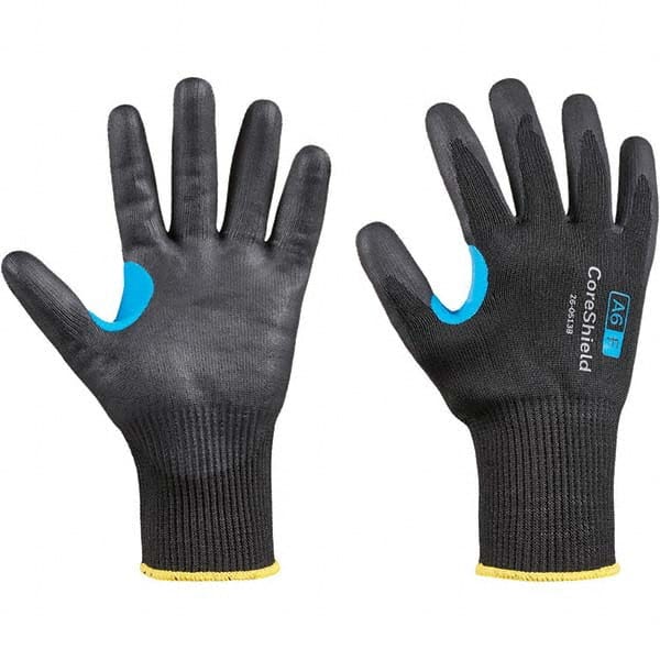 Honeywell - Size M (8), ANSI Cut Lvl A6, Puncture Lvl 1, Abrasion Lvl 6, Nitrile Coated Cut Resistant Gloves - Caliber Tooling