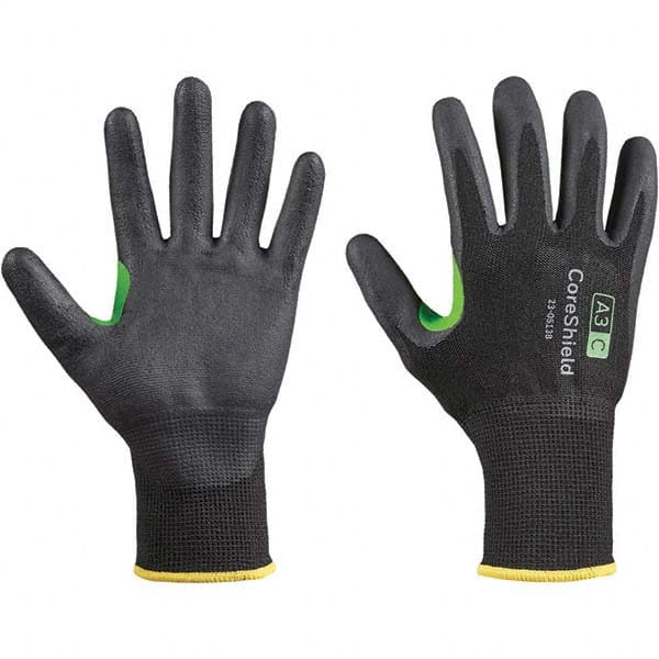 Honeywell - Size M (8), ANSI Cut Lvl A3, Puncture Lvl 1, Abrasion Lvl 6, Nitrile Coated Cut Resistant Gloves - Caliber Tooling